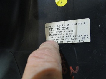 AUDI A2 КРЫШКА СТОЙКИ ЛЕВАЯ 8Z18672390