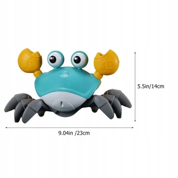 Ползающие детские игрушки Модель домашнего животного Краб Прогулка