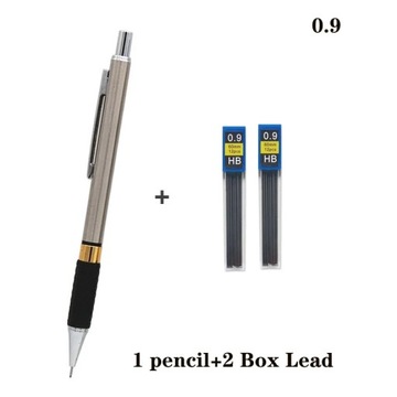 Metal Mechanical Pencil Non-Slip Set 0.9 0.5 0.7 2.0 Rubber Grip All Metal