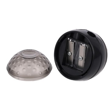 Temperówka Strigo na dwie grubości ołówków i kredek z gumką Kula