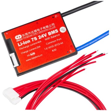 DALY Balanser Moduł BMS 7S 40A 140A 25,9-29,4V Li-ion IP67 PCM COMMON PORT