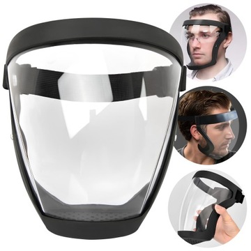 Przyłbica do koszenia maska ochronna przezroczysta osłona nagłówna na twarz