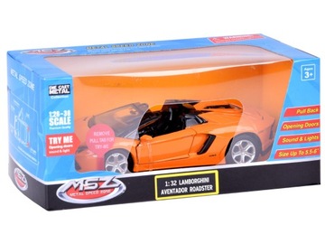 Auto metalowe model Lamborghini Aventador Roadster 1:32 interaktyw. AR5053