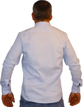 Tommy Hilfiger koszula męska FLEX classic fit niebieska M