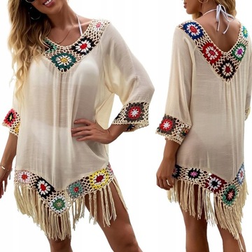 ПЛЯЖНАЯ ТУНИКА ПЛАТЬЕ ПАРЕО ЦВЕТА РАЗМЕРЫ