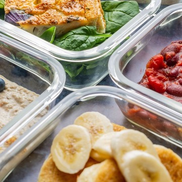 Контейнер для хранения продуктов из термостойкого стекла с крышкой, 3 шт.