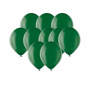 Balony Krystaliczne Zielone 30 cm 10 szt. PASUJĄCE DO MINECRAFT