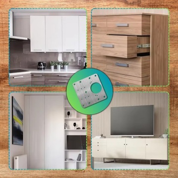 Установка для дверей и шкафов 6 шарнир