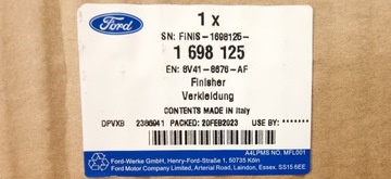 ХРОМИРОВАННАЯ НАКЛАДКА КАПОТА FORD KUGA Mk1 2008-2012 _ 1698125 _ 8V41-8676-AF