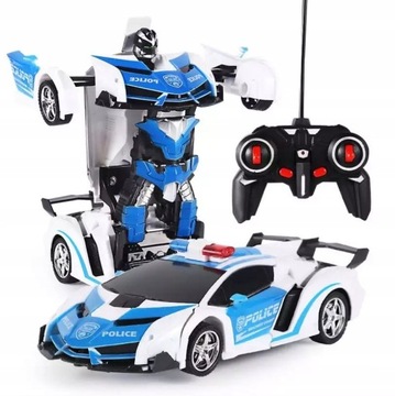 ROBOT ZDALNIE STEROWANY AUTO 2W1 RADIOWÓZ POLICJA
