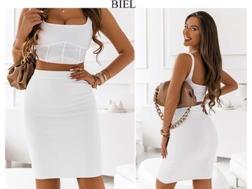 ЮБКА-КАРАНДАШ В РЕБРУСКУ, ЦВЕТ S/M