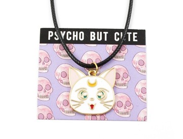 wisiorek ARTEMIS biały kot naszyjnik Sailor Moon Czarodzejka z Księżyca W73