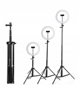 Светодиодная кольцевая лампа 80 Вт, 30 см, пульт дистанционного управления + штатив, 220 см, для макияжа YouTube