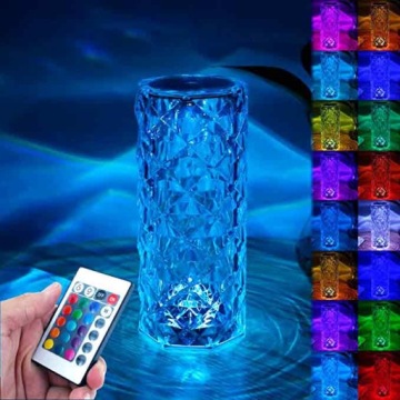 СЕНСОРНАЯ ЛАМПА DIAMOND CRYSTAL LED RGB