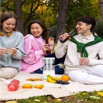 Портативная электрическая соковыжималка для апельсинов и цитрусовых с зарядкой через USB