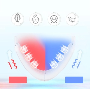 МАССАЖЕР ДЛЯ ЛИЦА ЛИФТИНГ ПОДБОРОДКА СВЕТОДИОДНАЯ ТЕРАПИЯ 2в1