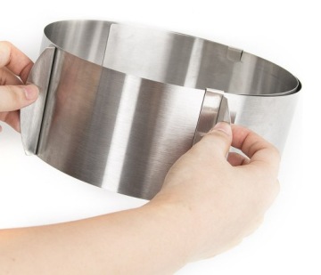 Форма для выпечки бисквита с бортиком BAND Уплотнительное кольцо для торта Высота 8,5 см, диаметр 16-30 см