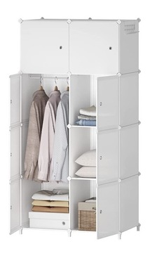 JOISCOPE SZAFA SZAFKA MODUŁOWA REGAŁ BIAŁY 147x109 CM