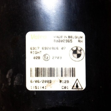 BMW X5 E53 2005 PRAVÁ STRANA SVĚTLO MLHOVKY PŘEDNÍ