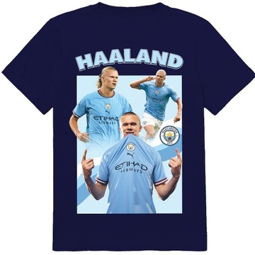 KOSZULKA DZIECIĘCA DLA DZIECKA T-SHIRT ERLING BRAUT HAALAND 140 146 JAKOŚĆ