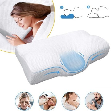 ERGONOMICZNA PODUSZKA POD KARK, PODUSZKA Z PIANKI Z PAMIĘCIĄ KSZTAŁTU