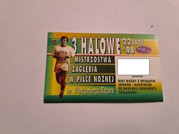 ZAGŁĘBIE SOSNOWIEC - HALOWE MISTRZOSTWA 22-02-1998