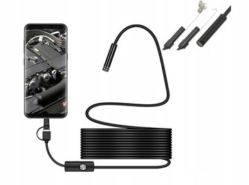 ИНСПЕКЦИОННАЯ КАМЕРА-ЭНДОСКОП USB-C LED HD ДЛЯ ТЕЛЕФОНА ANDROID 3в1