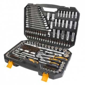 Sada Nástrčných Klíčů 1/4" +3/8" 1/2" 216 Ks (industriální)