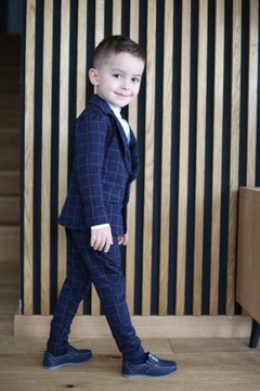 Хлопковый костюм в клетку для мальчиков 116 122