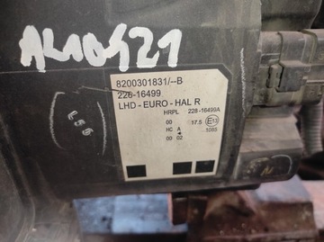 8200301831-B SVĚTLO PRAVÝ PŘEDNÍ RENAULT MODUL