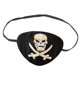 ПИРАТСКАЯ ПОШИВКА НА ГЛАЗ С ЧЕРЕПОМ ЧЕРЕП