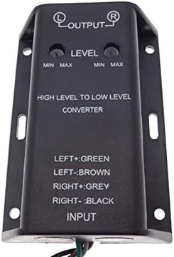 RCA выходной адаптер усилитель аудио преобразователь 2x RCA HI Low