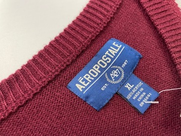 Мужской бордовый свитер с бриллиантами AEROPOSTALE, размер XL