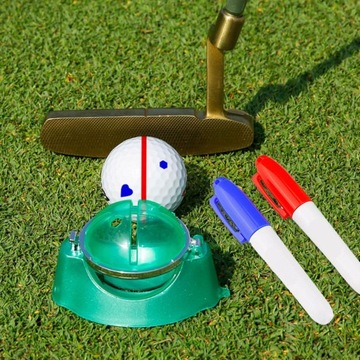 Вкладыш для мяча для гольфа Портативный игрок в гольф для тренировок Открытый вкладыш для мяча для гольфа с ручкой