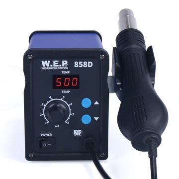 SPAWARKA PLASTIKU WEP 858D +DYSZE BUT ŻELAZKO