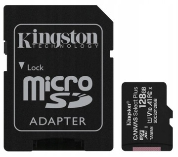 Карта micro SD KINGSTON 128 ГБ microSD, класс 10