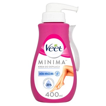 VEET MINIMA KREM DO DEPILACJI SKÓRA WRAŻLIWA Kojący Aloes Fiołek 400ml