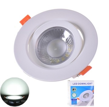 OPRAWA OCZKO SUFITOWE LAMP LED DOWNLIGHT 12W 6500K