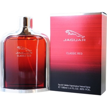 PERFUMY MĘSKIE JAGUAR CLASSIC RED 100 ML ORYGINAŁ - FOLIA