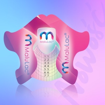 Шаблоны MaluLac NAIL FORMS для наращивания маникюра гелем 100 шт.