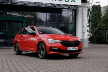 Skoda Scala Hatchback 1.0 TSI 110KM 2023 Skoda Scala Monte Carlo, 1.0 TSI 110KM, salon pl, fv marza Benzyna 110KM