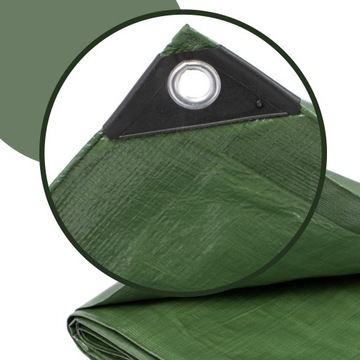 БРЕЗЕНТ 2х3м, УСИЛЕННЫЙ, ТОЛСТЫЙ, 120г, ЗЕЛЕНЫЙ, ПРОЧНЫЙ, ВОДОНЕПРОНИЦАЕМЫЙ УФ+