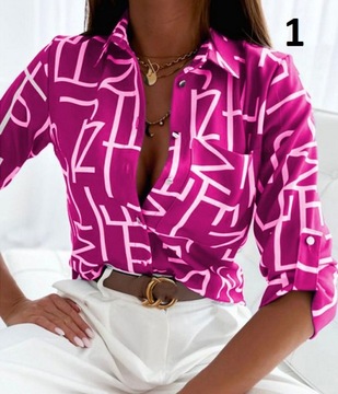 ЭЛЕГАНТНАЯ ЖЕНСКАЯ РУБАШКА, БЛУЗКА, ЦВЕТ M