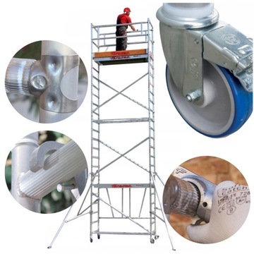 Rusztowanie aluminiowe jezdne Faraone Compact 5,7m