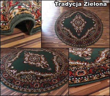 Стильный круглый бельгийский ковер Alfa Shiraz Bcf Circle 120x120 HQ Mix Patterns