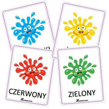 KOLORY x11 Plansze edukacyjne dla dzieci Wzór 2