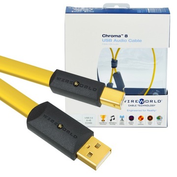 KABEL PRZEWÓD USB A-B WIREWORLD CHROMA 8 C2AB 0,6m
