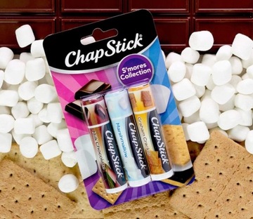 3 упаковки увлажняющих бальзамов для губ Chapstick из коллекции S'mores