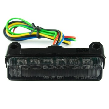 Светодиодный задний фонарь для мотоцикла mini STR8 12V с поворотниками E11, дымчатый