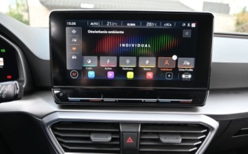 Seat Leon IV Hatchback 1.5 eTSI (MHEV) 150KM 2021 Seat Leon 1,5 TSI 150 KM FR Full Led AMBIENTE Nawigacja Virtual tacho 1.5, zdjęcie 30